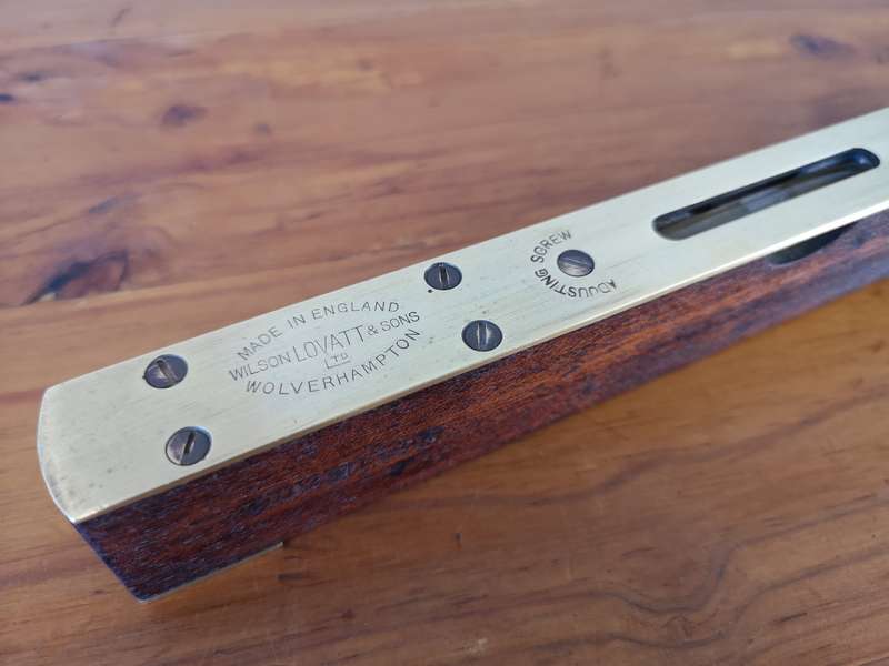 Vintage Wilson Lovatt & sons adjustable spirit level