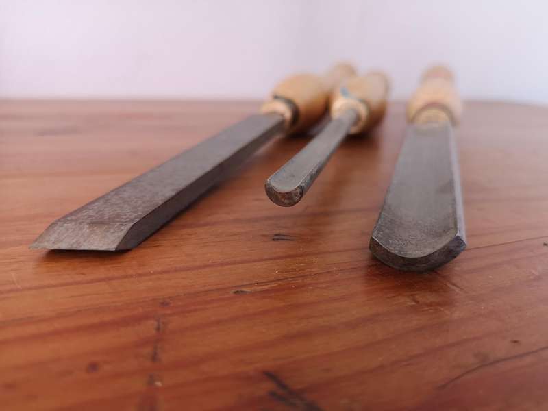 Three Robert Sorby turning tools