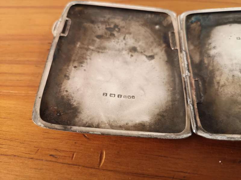 Sterling silver cigarette case **Kimberley Tramwaymens Union 1925**