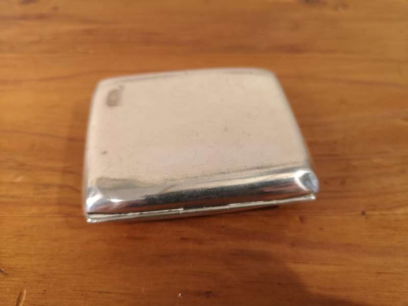 Sterling silver cigarette case **Kimberley Tramwaymens Union 1925**
