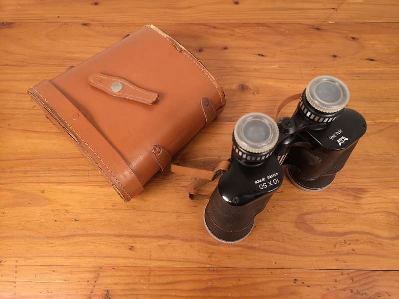 Vintage Halina 10x50 coated optics binoculars