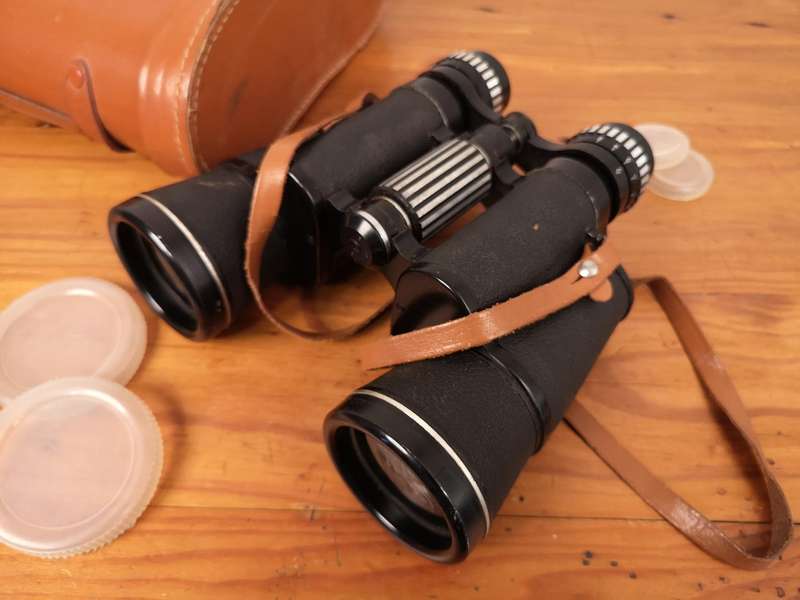 Vintage Halina 10x50 coated optics binoculars