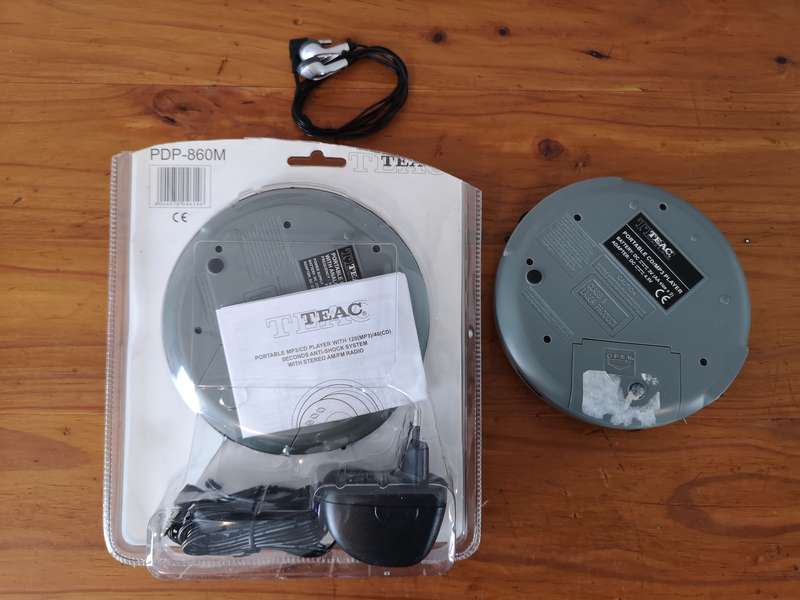 Two Teac portable cd players