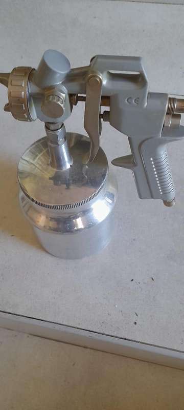 Paint spray gum aluminium pot