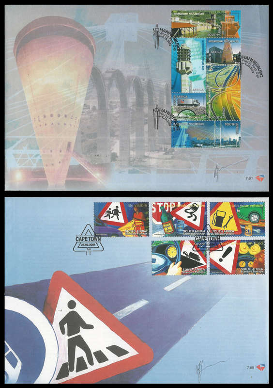 Republic of South Africa.  2 x FDCs signed by stamp designer Rachel Joubert.  Very fine condition.