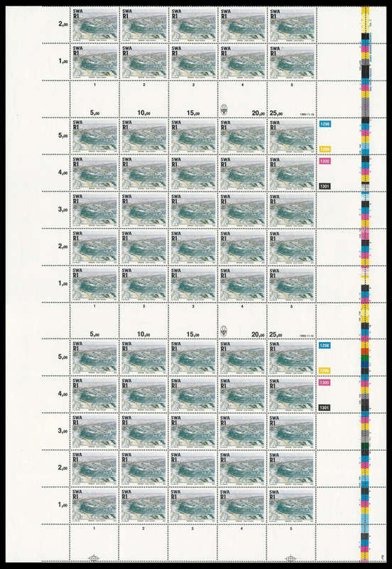 South West Africa.  Proof ex the Archives.  Complete set of the largest blocks in existence.