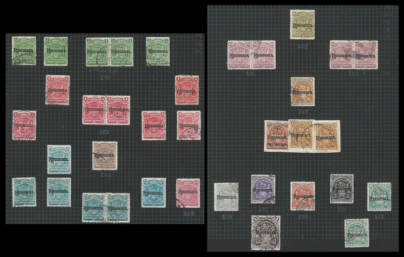 B.S.A.C.  Overprints. Cat.value R9 900-00.