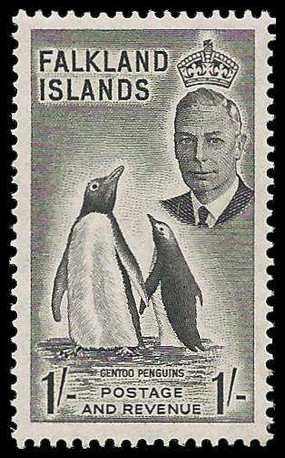 Falkland Islands. King George VI. Cat.value R570-00.