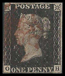 Great Britain.  1840 Penny Black.  Cat.value R9 000-00.