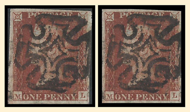 Great Britain.  Penny Red with Maltese Cross.  Cat.value R1 440-00.