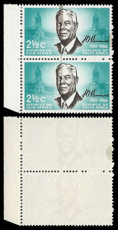Republic of South Africa.  Doctors Blade. Unmounted mint.