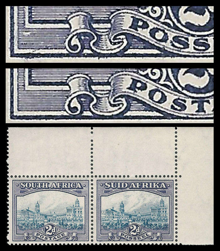 Union of South Africa.  Retouched Frame.  Cat.value as normal R1 600-00.  UM