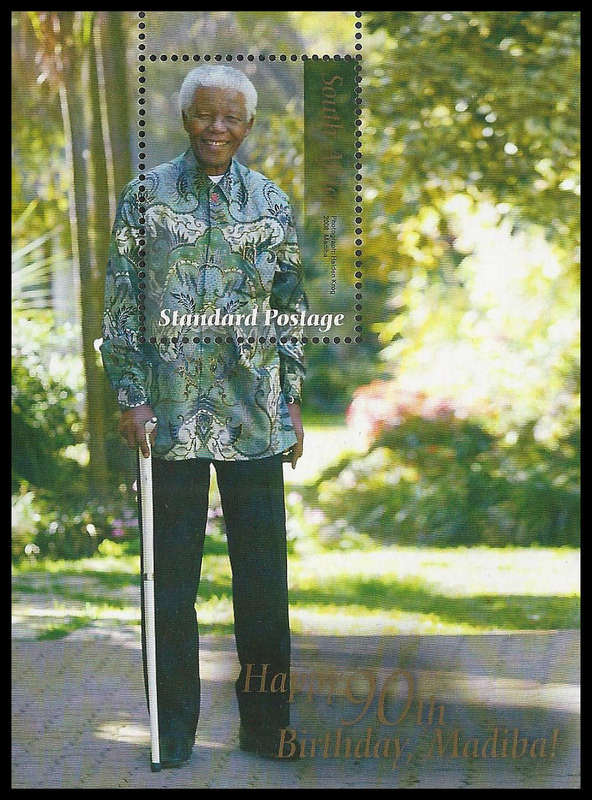 Republic of South Africa.  25 x Nelson Mandela 90th Birthday sheetlet Sheetlets.