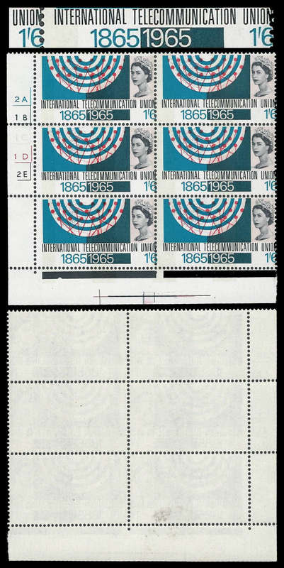 Great Britain. Shifted Perforation. Price equates to £7-00 per stamp.  UM.