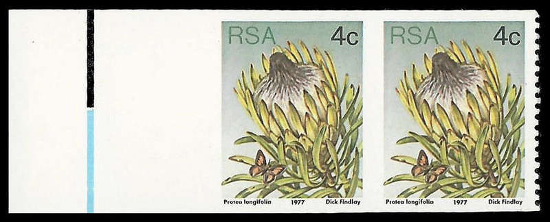 Republic of South Africa.   Marginal Imperforated pair.  UM.  Cat.value R6 000-00.
