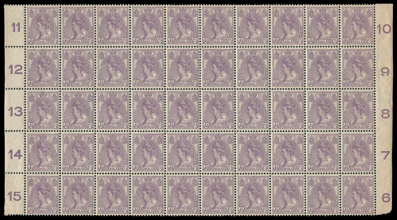 Netherlands. Part sheet of 50. Cat.value R3 900-00. UM.