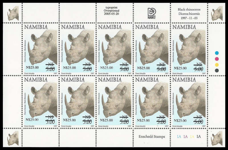 Namibia.  2005 Definitive Surcharges.  UM.  Cat.value R2 500-00+.