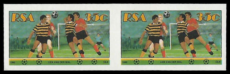 Republic of South Africa.  Imperforated Pair.  Cat.value R10 000-00.  UM.