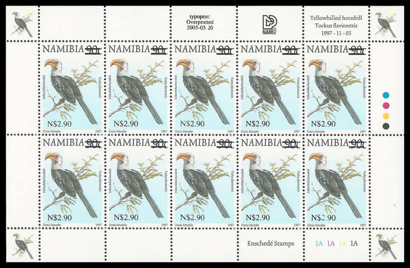 Namibia.  2005  Definitive Surcharges.  Unmounted mint.  Cat.value R1 500-00+.