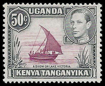 Kenya, Uganda and Tanganyika.  King George VI P13 x 11¾.  Cat.value R600-00. UM.