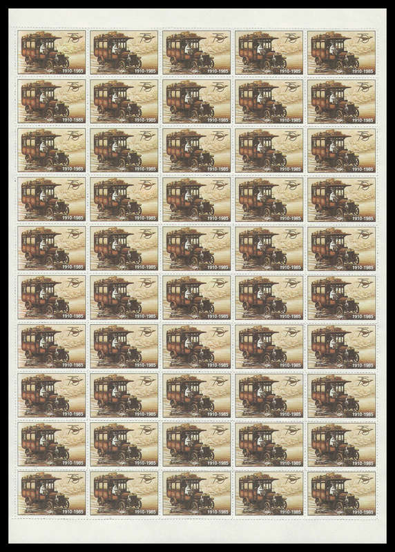 South Africa.  Railways  Labels.  Complete Sheet.