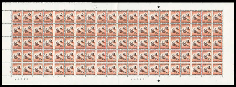 South West Africa. Cat.value R40 000-00+. Harrison Paper Complete Sheet.