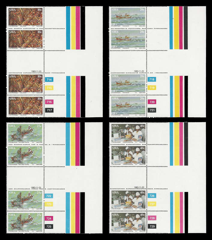 Proofs ex the S.W.A. Archives.  Only three such sets exist.  Unmounted mint.