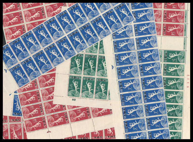 South West Africa.  U.P.U. bulk lot  52 sets.  UM.  Cat.value R3 380-00.