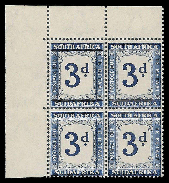 Union of South Africa.  Postage Due. Cat.value R880-00. UM.