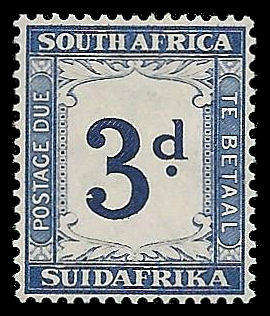 Union of South Africa.  Postage Due with variety. Cat.value R150-00 as normal.
