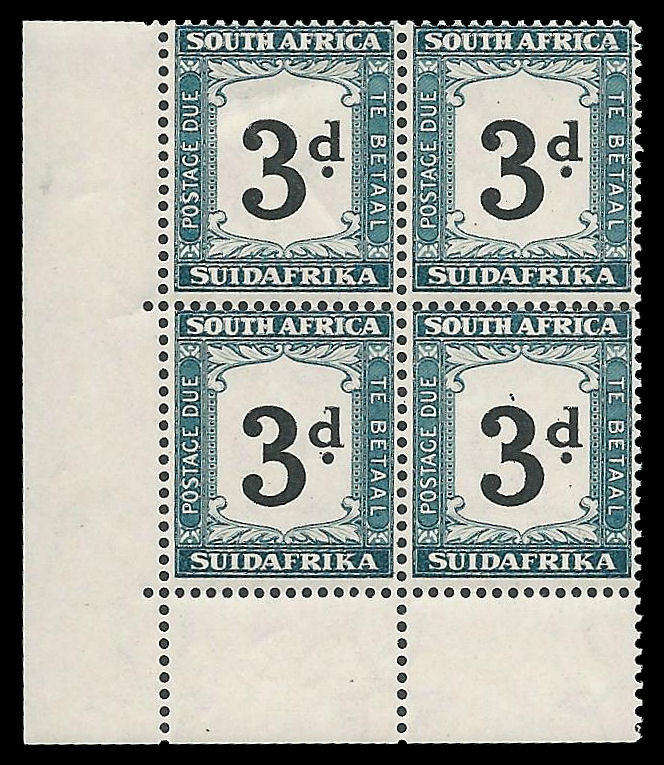 Union of South Africa.  Postage Due. Cat.value R2 080-00.