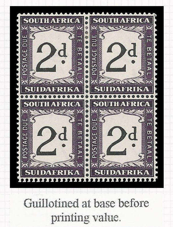 Union of South Africa.  Postage Due.  SACC 23.  Cat.value R2 000-00.