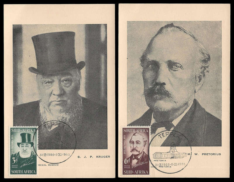 Union of South Africa.  TEPPEX  Maxi Cards.