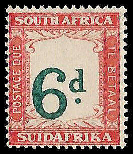 Union of South Africa.  Postage Due.  Shifted Value Tablet.  UM.