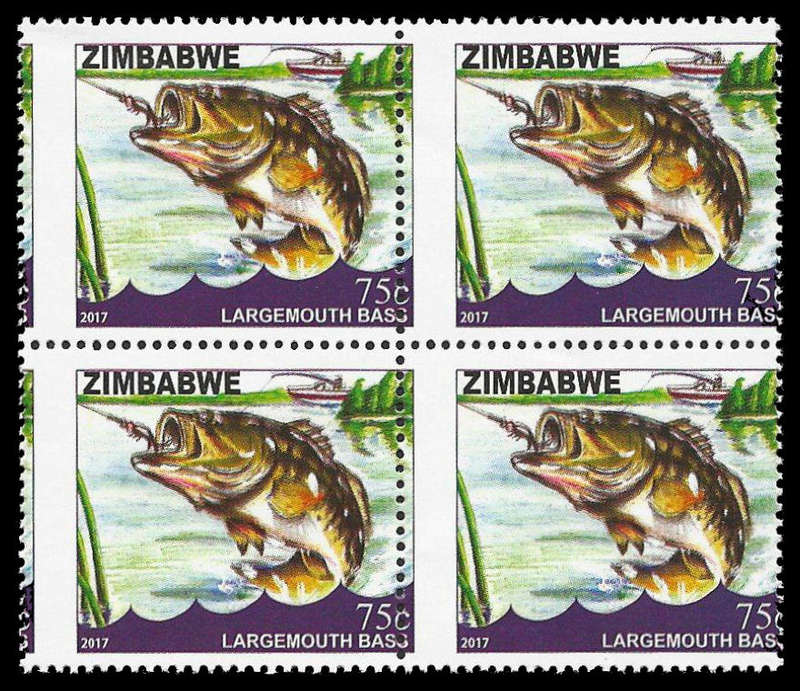 Zimbabwe.  2017.  Misperforated block.  Unmounted mint.
