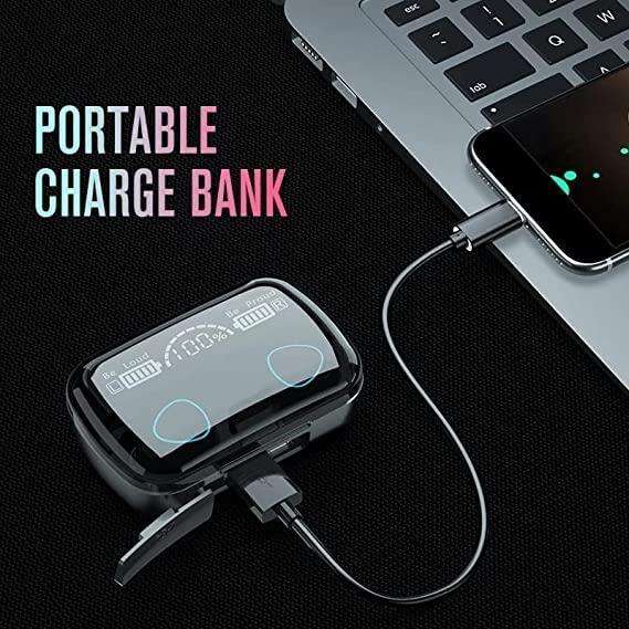 TWS Bluetooth Earbuds with LED Digital Power Display and Power Bank TWS Bluetooth Earbuds with LED