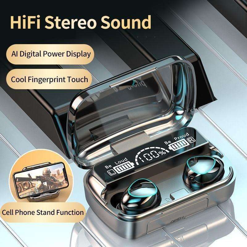 TWS Bluetooth Earbuds with LED Digital Power Display and Power Bank TWS Bluetooth Earbuds with LED