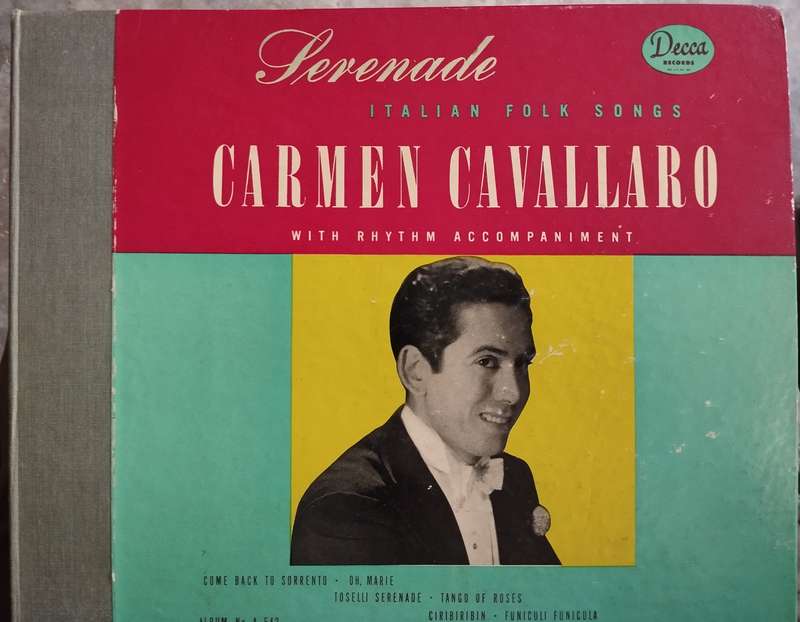 Carmen Cavallaro Italian Folks Songs -  Grampohone Records - Decca