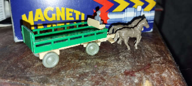 Wiking Two Horse Wagon with Driver - HO Scale - Price Reduced