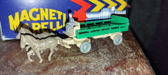 Wiking Two Horse Wagon with Driver - HO Scale - Price Reduced