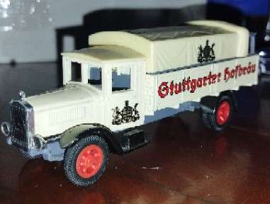 Matchbox 1932 Mercedes Benz L5 Beer Truck - Models of Yesteryear - Stuttgarter Hoffbräu