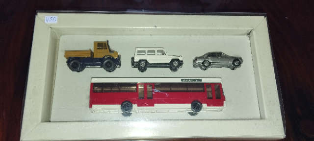 Wiking Mercedes Benz Collectors Set - 4 Vehicle Set   - 1/87 Scale