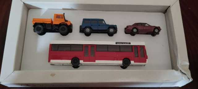 Wiking Mercedes Benz Collectors Set - 4 Vehicle Set   - 1/87 Scale