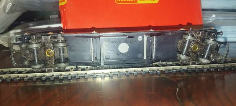 Tri-ang  Bogie Long Stake Wagon - OO Scale