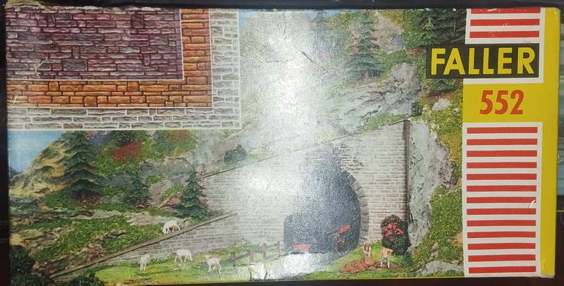 Faller Stone Walls - Card - 552 - HO Scale - Incomplete