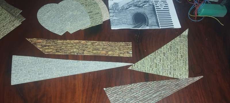Faller Stone Walls - Card - 552 - HO Scale - Incomplete