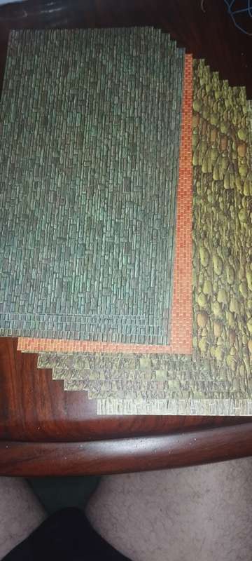 Faller Stone Walls - Card - 552 - HO Scale - Incomplete
