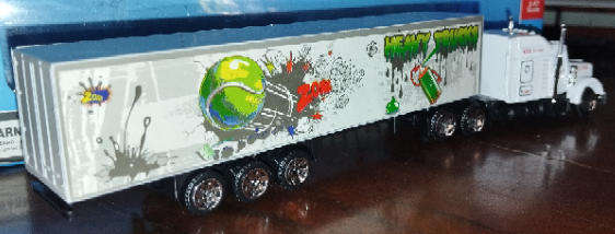 T.NA - American Big Rig Lorry - Tennis Ball Graffiti Theme - 1/87 Scale