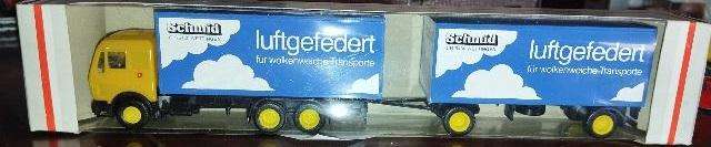 Albedo Mercedes Benz Truck & Trailer - Schmid - 1/87 Scale
