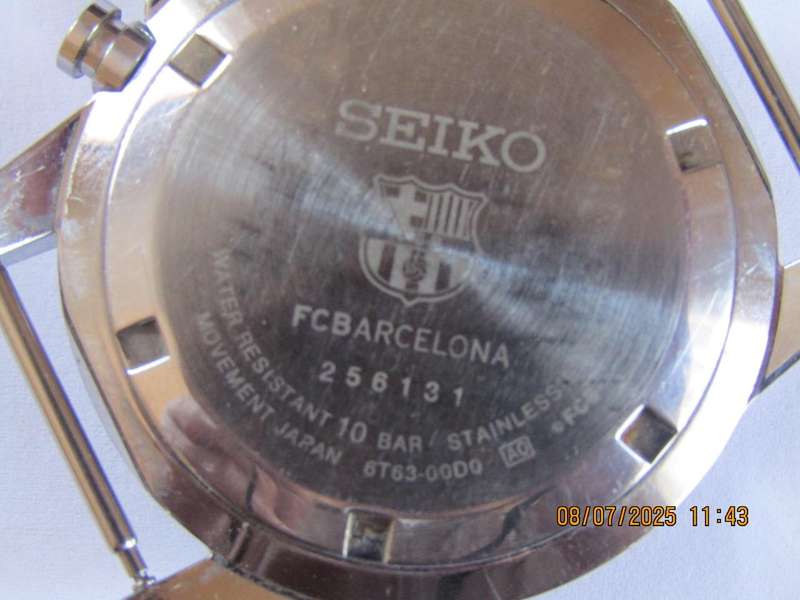 Seiko F.C Barcelona edition watch